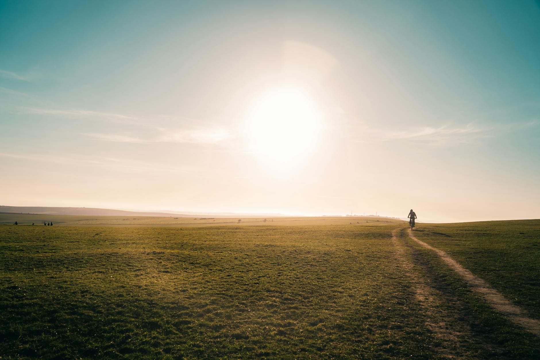 A serene sunlit pathway stretches across the green fields of Brighton, capturing the essence of a sunny day. - sunlight weight loss
