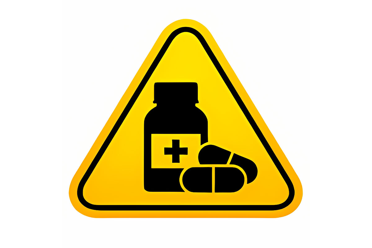 Warning symbols for potential medication side effects