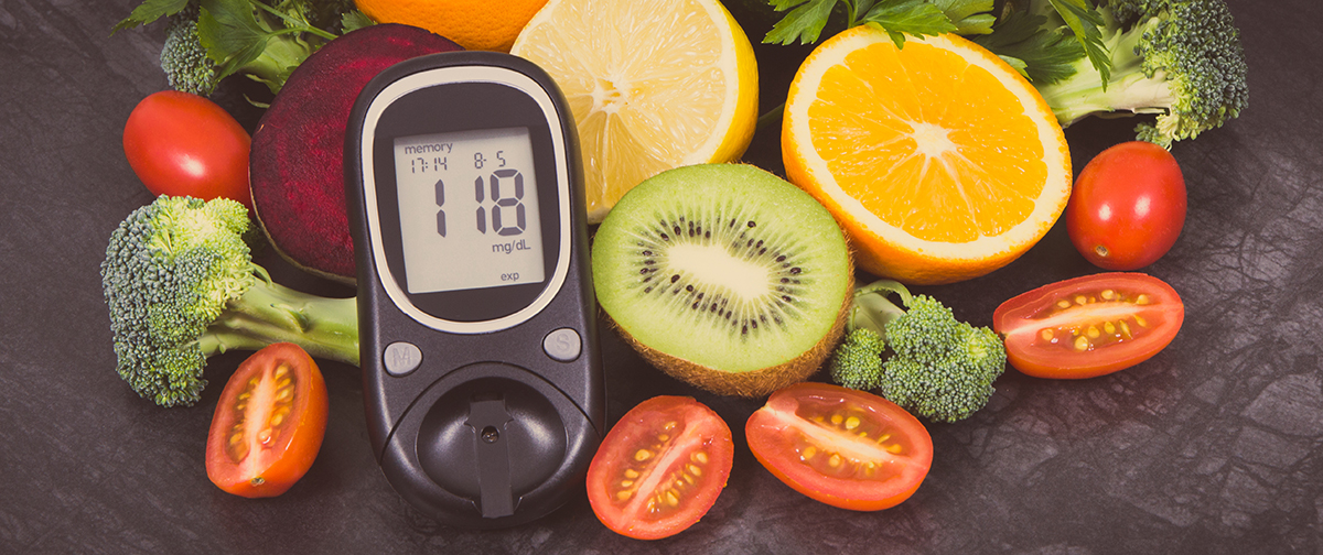 A selection of healthy foods for managing diabetes hunger